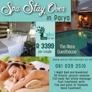 Spa stay over couple package