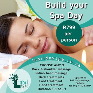 Build your spa day at L'abri day spa