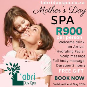 Mothers day spa special 2024 Pretoria Parys