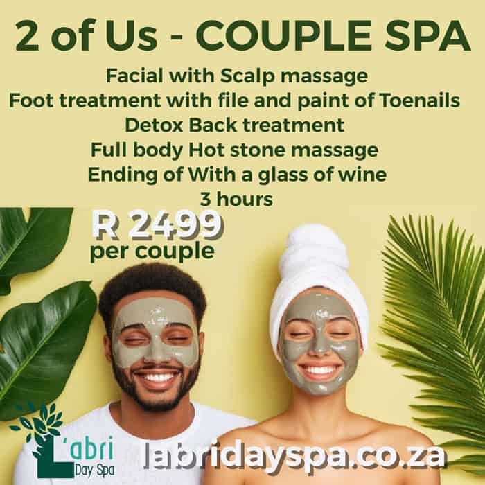 Couple 2 of us spa package L'abri day spa
