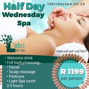 Wednesday Half day spa special