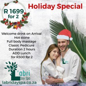Holiday spa special L'abri day spa